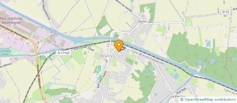 localisation de l'entreprise MADAME MARTINE PELLICIOLI à BEUVRY