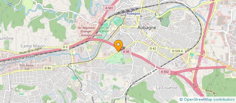 localisation de l'entreprise MADAME MARTINE PELOURGAS à AUBAGNE