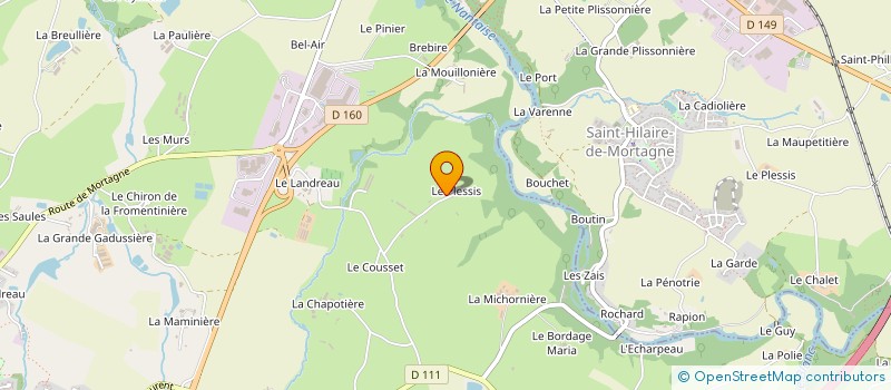 localisation de l'entreprise MADAME MARTINE PENICHOST  LES LANDES-GENUSSON