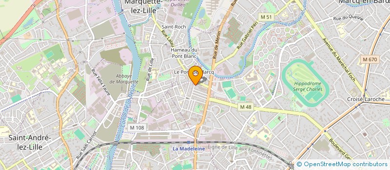 localisation de l'entreprise MADAME MARTINE PENNELLE à MARCQ-EN-BARŒUL