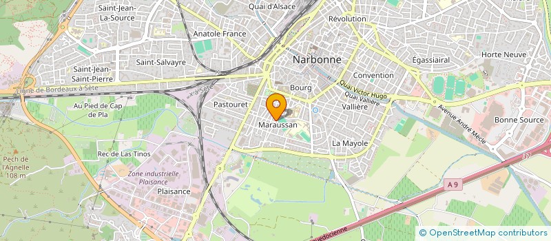 localisation de l'entreprise MADAME MARTINE PEREZ à NARBONNE