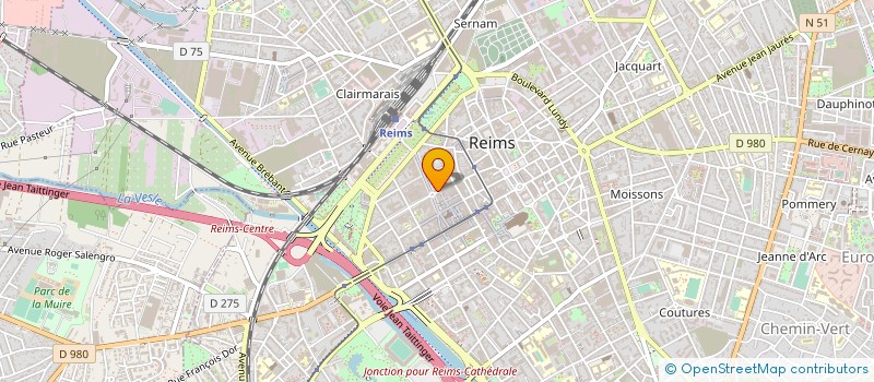 localisation de l'entreprise MADAME MARTINE PERLSTEIN à REIMS