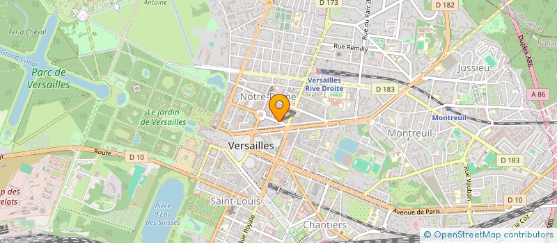 localisation de l'entreprise MADAME MARTINE PERON à VERSAILLES