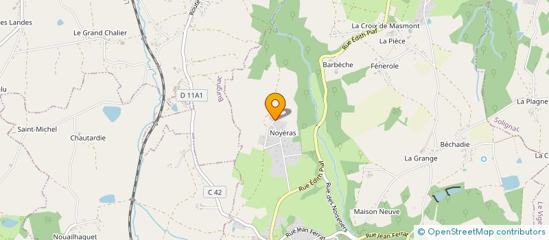 localisation de l'entreprise MADAME MARTINE PERRAIN à JOURGNAC