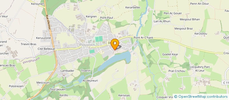 localisation de l'entreprise MADAME MARTINE PERSON à PLOUVORN