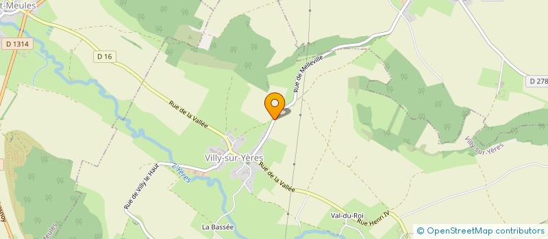 localisation de l'entreprise MADAME MARTINE PETITEVILLE  VILLY-SUR-YERES