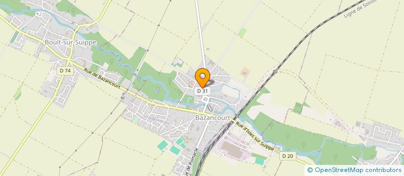 localisation de l'entreprise MADAME MARTINE PETITJEAN  BAZANCOURT