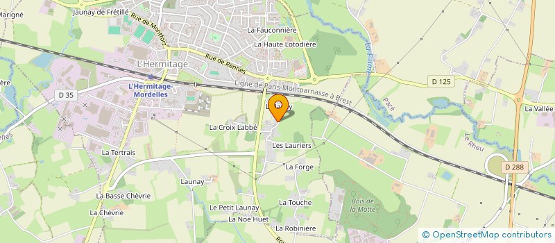 localisation de l'entreprise MADAME MARTINE PETTIER à L'HERMITAGE