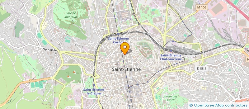 localisation de l'entreprise MADAME MARTINE PHILIPPOT  SAINT-ETIENNE