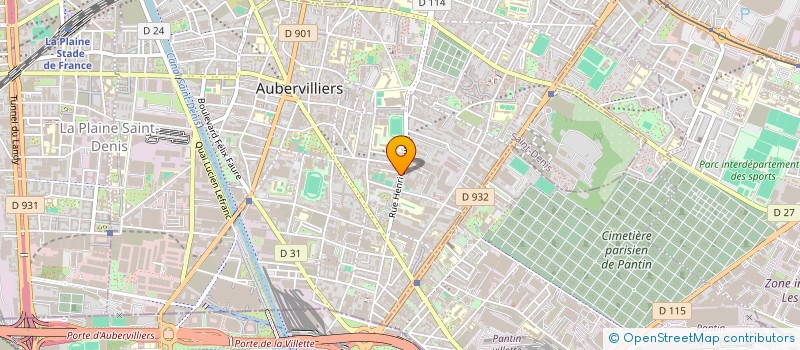 localisation de l'entreprise MADAME MARTINE PIGAL  AUBERVILLIERS