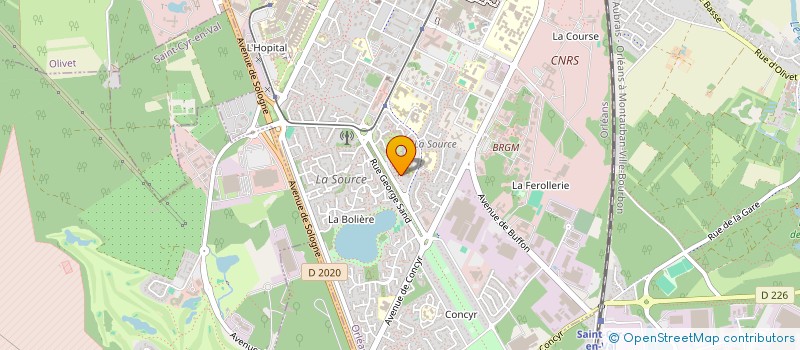 localisation de l'entreprise MADAME MARTINE PILLETTE à ORLEANS