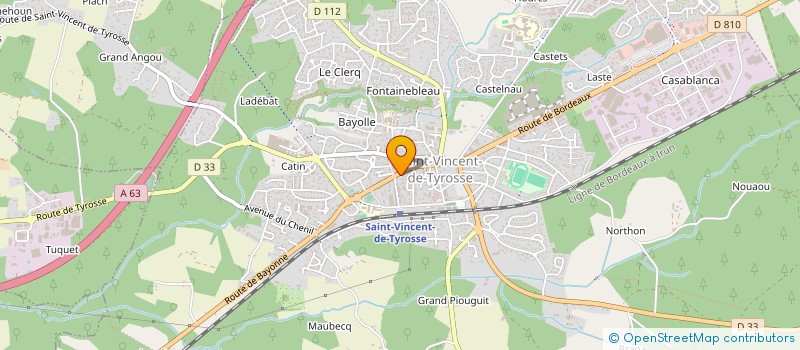 localisation de l'entreprise MADAME MARTINE PIN à SAINT-VINCENT-DE-TYROSSE
