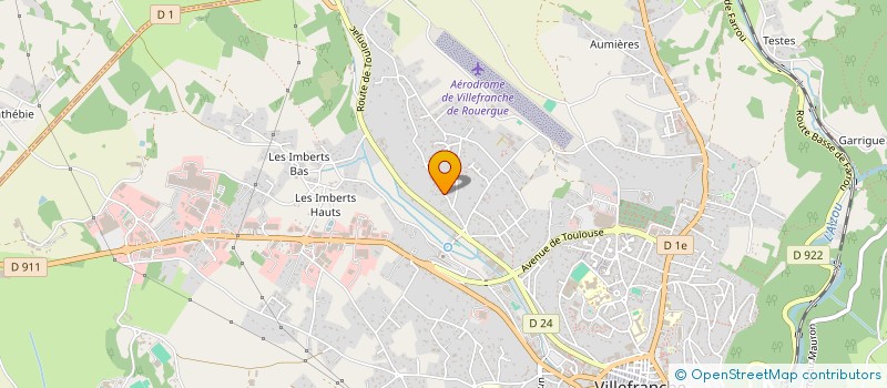 localisation de l'entreprise MADAME MARTINE PIN  VILLEFRANCHE-DE-ROUERGUE