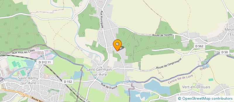 localisation de l'entreprise MADAME MARTINE PINCON  SAINT-GERMAIN-SUR-AVRE