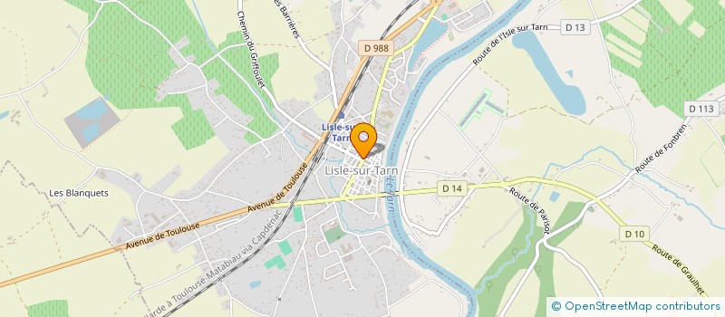 localisation de l'entreprise MADAME MARTINE PIQUEMAL à LISLE-SUR-TARN