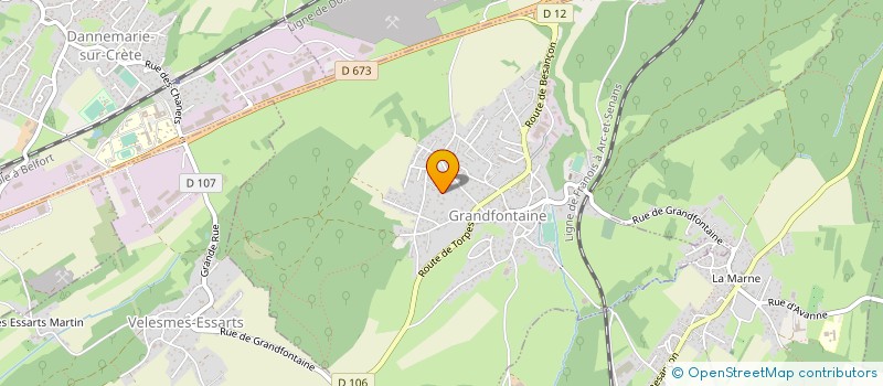 localisation de l'entreprise MADAME MARTINE PIQUEREY  GRANDFONTAINE