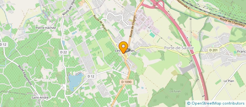 localisation de l'entreprise MADAME MARTINE PISSETY  PORTE-DE-SAVOIE