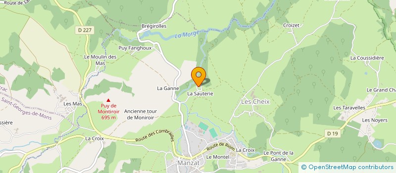localisation de l'entreprise MADAME MARTINE PITELET à MANZAT