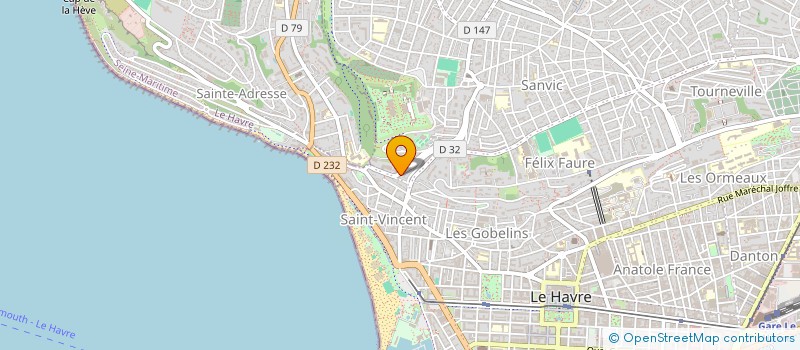 localisation de l'entreprise MADAME MARTINE PLANCHAIS à LE HAVRE