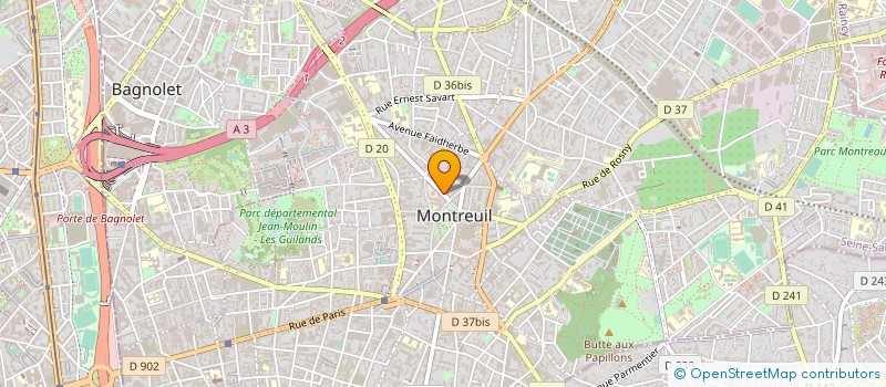 localisation de l'entreprise MADAME MARTINE PLONQUET à MONTREUIL