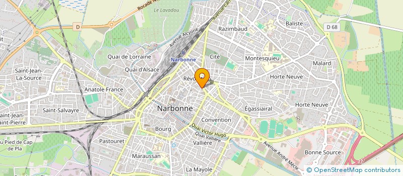 localisation de l'entreprise MADAME MARTINE PLUCHE à NARBONNE
