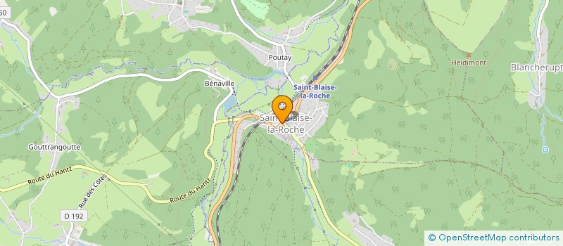 localisation de l'entreprise MADAME MARTINE POIREL  SAULXURES