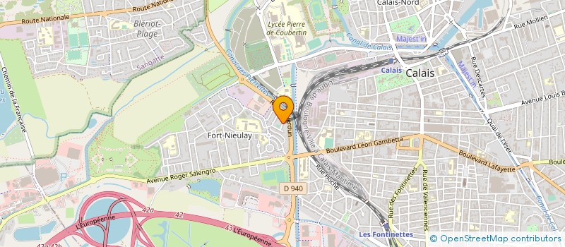 localisation de l'entreprise MADAME MARTINE POLLEZ  CALAIS