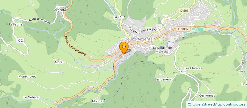 localisation de l'entreprise MADAME MARTINE PONTIAC  BOURG-ARGENTAL