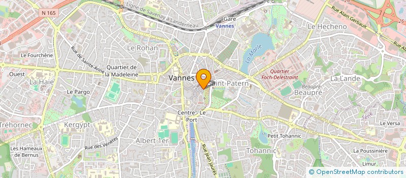 localisation de l'entreprise MADAME MARTINE PORIEL à VANNES