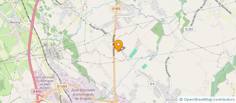 localisation de l'entreprise MADAME MARTINE PORRET  CORNIER