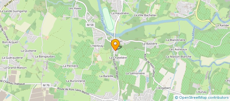 localisation de l'entreprise MADAME MARTINE POTIER à VERTOU