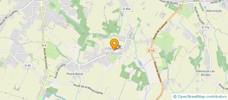 localisation de l'entreprise MADAME MARTINE POUCHET  VILLENEUVE-LES-BOULOC