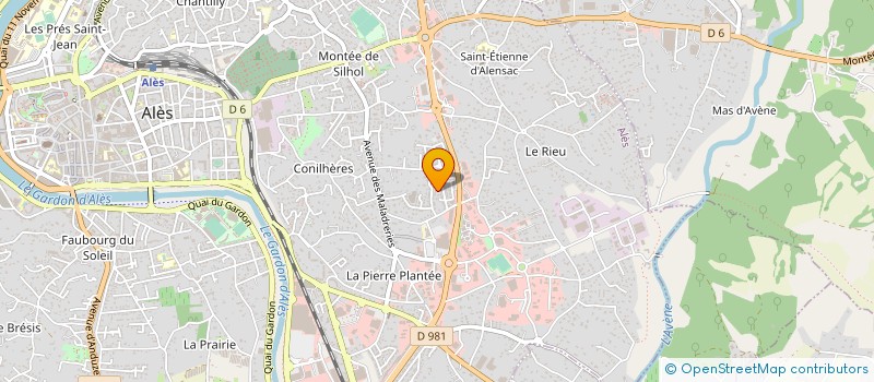 localisation de l'entreprise MADAME MARTINE POUDEVIGNE  ALES