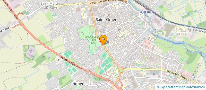 localisation de l'entreprise MADAME MARTINE POULAIN  SAINT-OMER