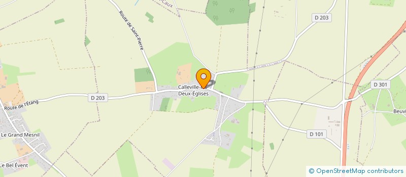 localisation de l'entreprise MADAME MARTINE POUPARDIN  CALLEVILLE-LES-DEUX-EGLISES