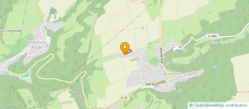 localisation de l'entreprise MADAME MARTINE POUPENEY  BLAMONT