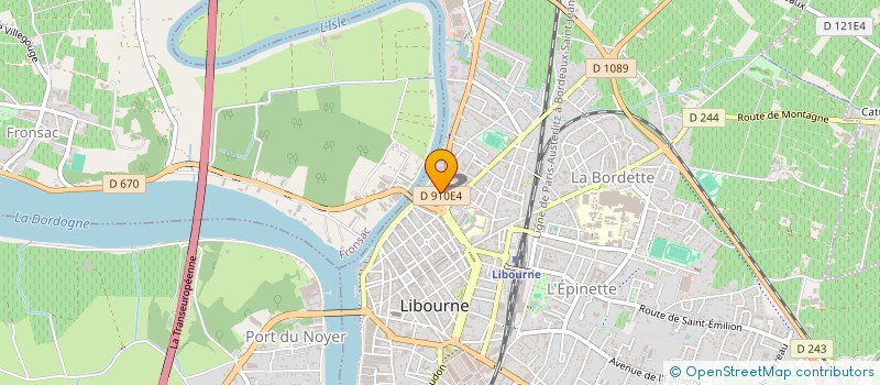 localisation de l'entreprise MADAME MARTINE PRADEAU à LIBOURNE