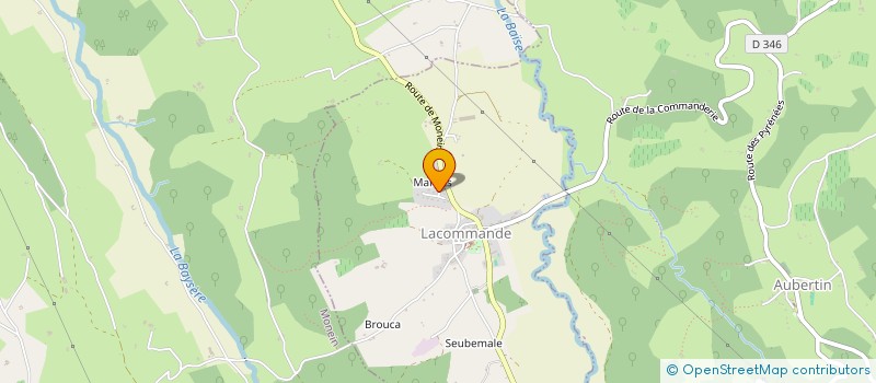 localisation de l'entreprise MADAME MARTINE PRADEL  LACOMMANDE