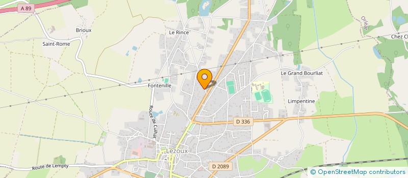 localisation de l'entreprise MADAME MARTINE PRENIERE à LEZOUX