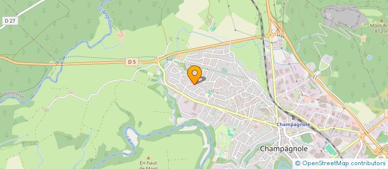 localisation de l'entreprise MADAME MARTINE PRINCE  CHAMPAGNOLE