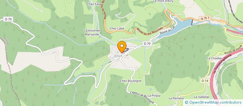 localisation de l'entreprise MADAME MARTINE PROTHERY  JOUX