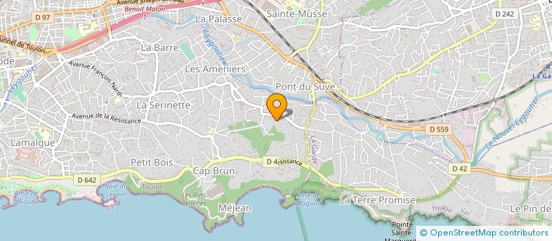 localisation de l'entreprise MADAME MARTINE PROVOST à TOULON