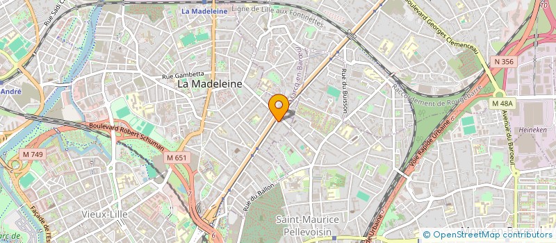 localisation de l'entreprise MADAME MARTINE PULJA à LA MADELEINE