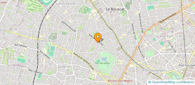 localisation de l'entreprise MADAME MARTINE PUYBOUFAT à BORDEAUX