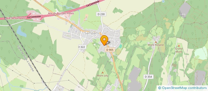localisation de l'entreprise MADAME MARTINE QUANTIN  SAMPANS