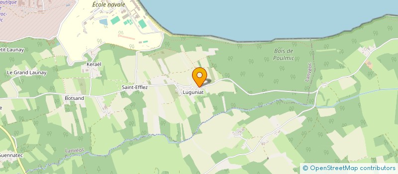 localisation de l'entreprise MADAME MARTINE QUEAU  LANVEOC