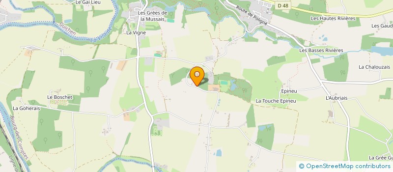 localisation de l'entreprise MADAME MARTINE QUERET à BOURG-DES-COMPTES