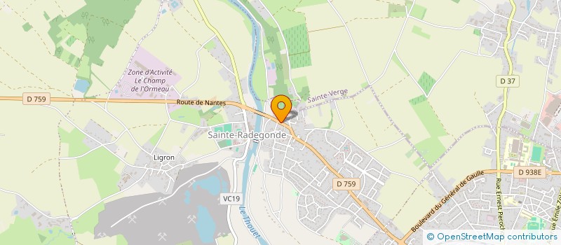 localisation de l'entreprise MADAME MARTINE RABERGEAU  THOUARS