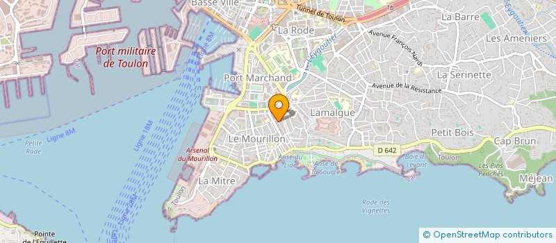 localisation de l'entreprise MADAME MARTINE RAIDELET  TOULON