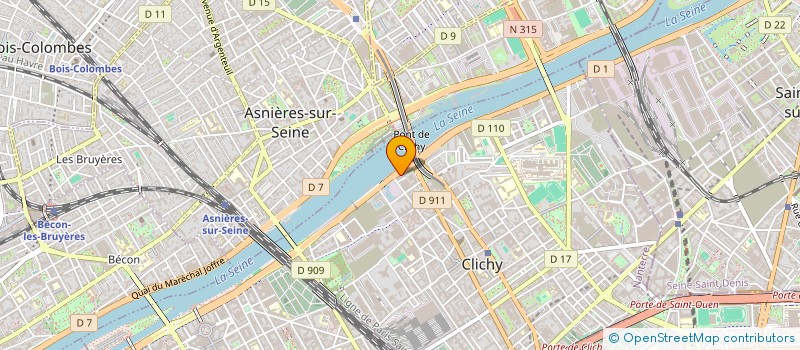localisation de l'entreprise MADAME MARTINE RASSE à CLICHY